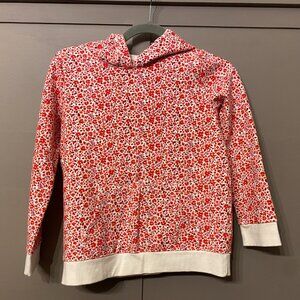Girls Cat & Jack Flower Print Hoodie - Size Large (10/12)